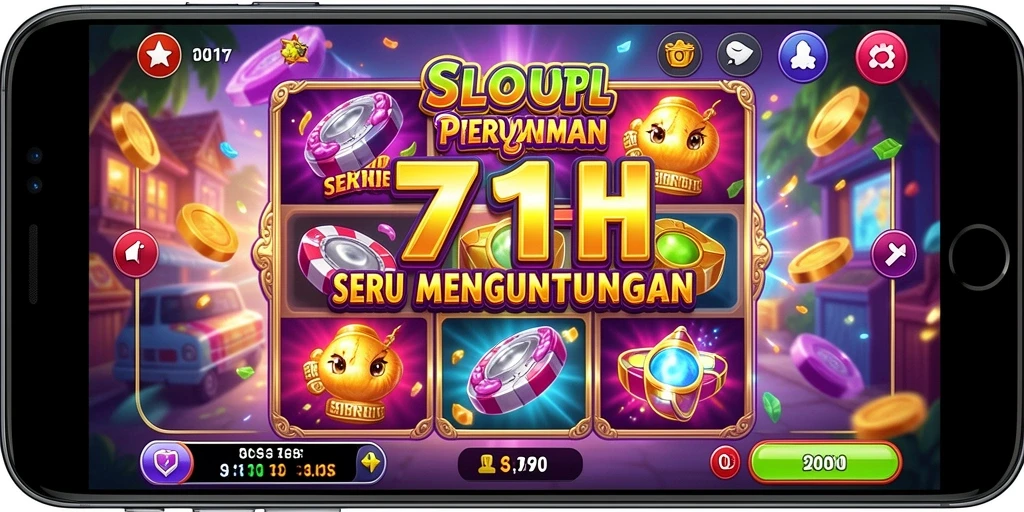 Tampilan gameplay menarik di 71H dengan tema slot yang beragam.