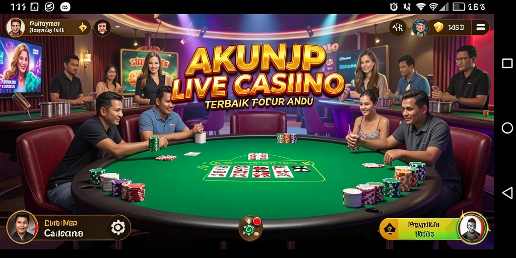 Gameplay Live Casino yang seru di aplikasi AKUNJP.