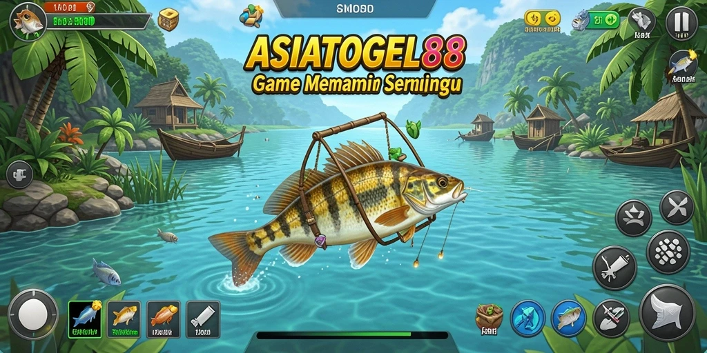 Screenshot utama ASIATOGEL88 menampilkan gameplay Fishing yang menakjubkan.
