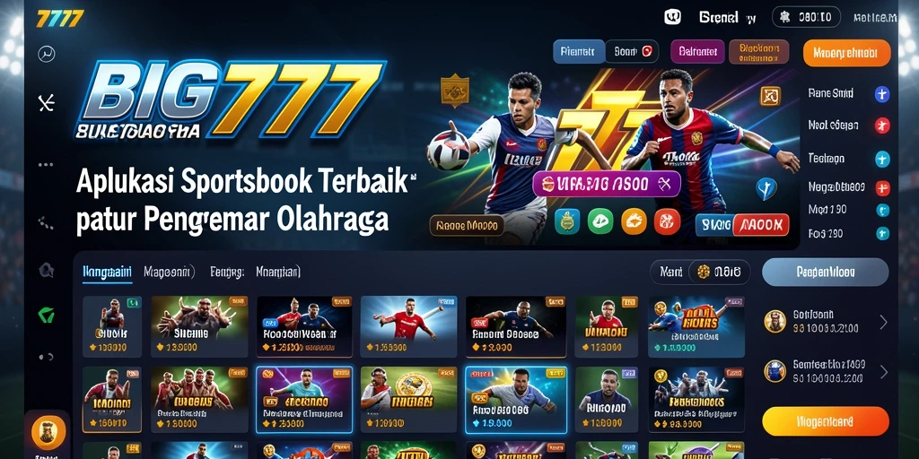 Tampilan gameplay Sportsbook yang menarik di BIG777, dengan berbagai opsi taruhan.