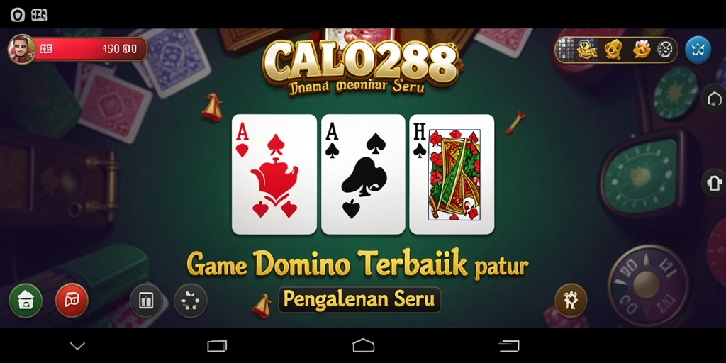 Screenshot gameplay CALO288 yang menampilkan aksi seru permainan Domino.