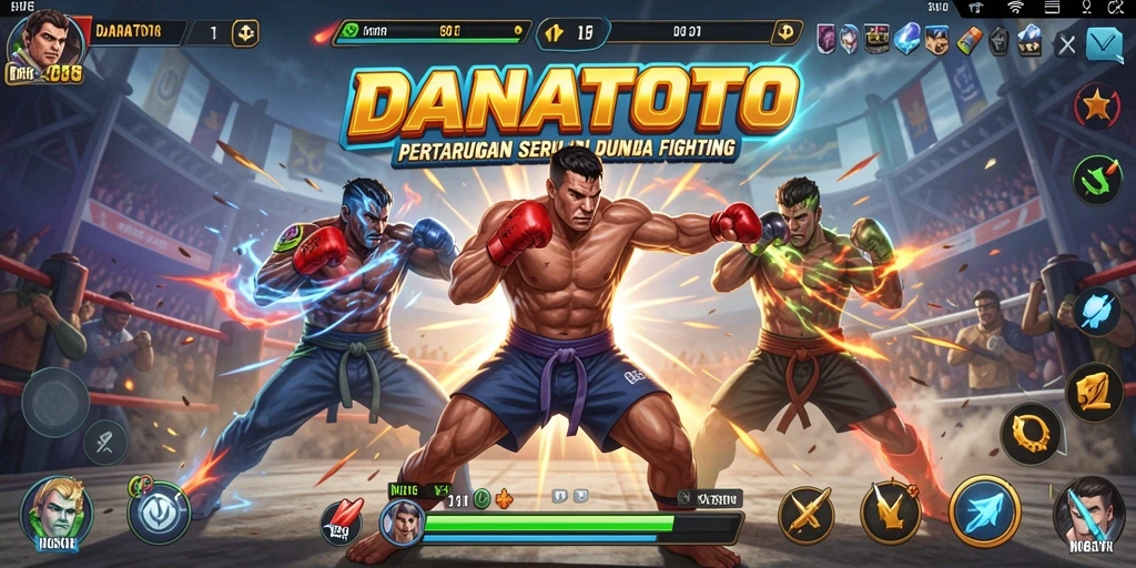 Tampilan seru dari gameplay <strong>DANATOTO</strong> dalam arena Fighting.