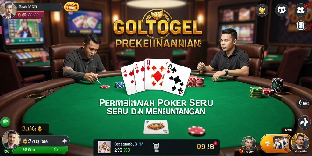 Tampilan gameplay poker GOLTOGEL yang menegangkan dan interaktif.