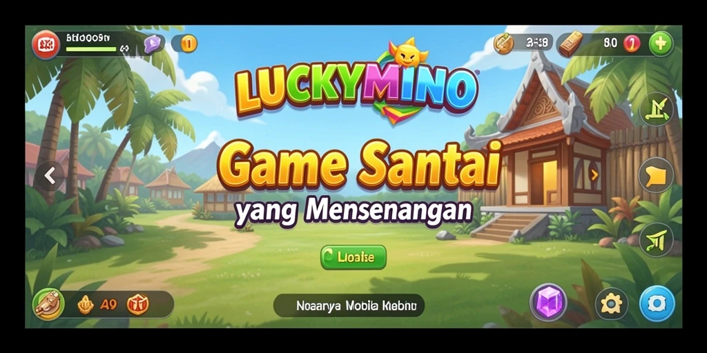 Tangkapan layar utama menunjukkan gameplay LUCKYMINO yang mengasyikkan.