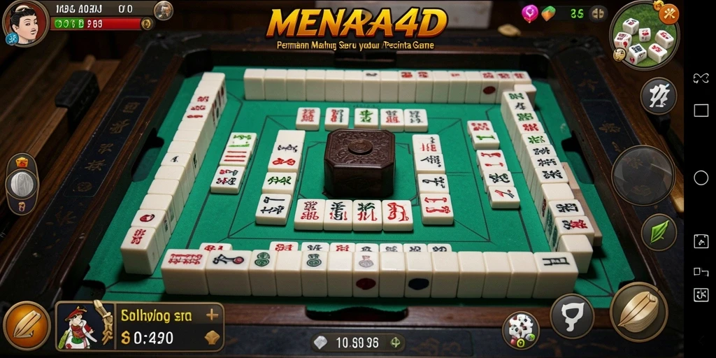 Tampilan seru gameplay Mahjong di MENARA4D dengan grafis yang menarik.