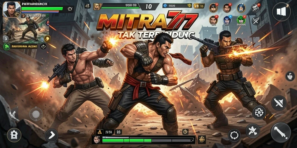 Gameplay seru dengan karakter aksi yang beragam.