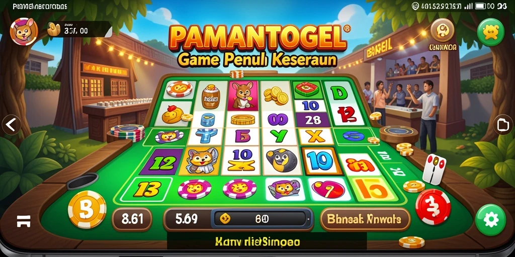 Tampilan seru gameplay Bingo di PAMANTOGEL.