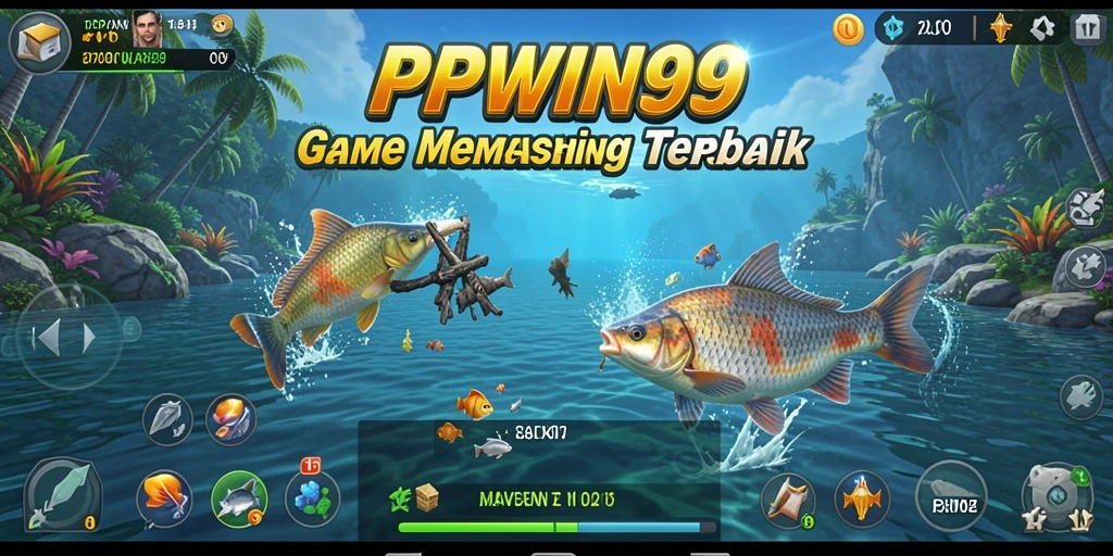 Tampilan menarik gameplay PPWIN99 dengan aksi memancing yang menegangkan.