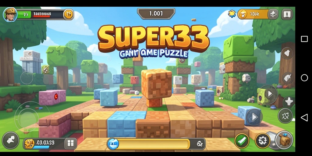 Tampilan menarik dari gameplay SUPER33 dengan berbagai teka-teki seru.