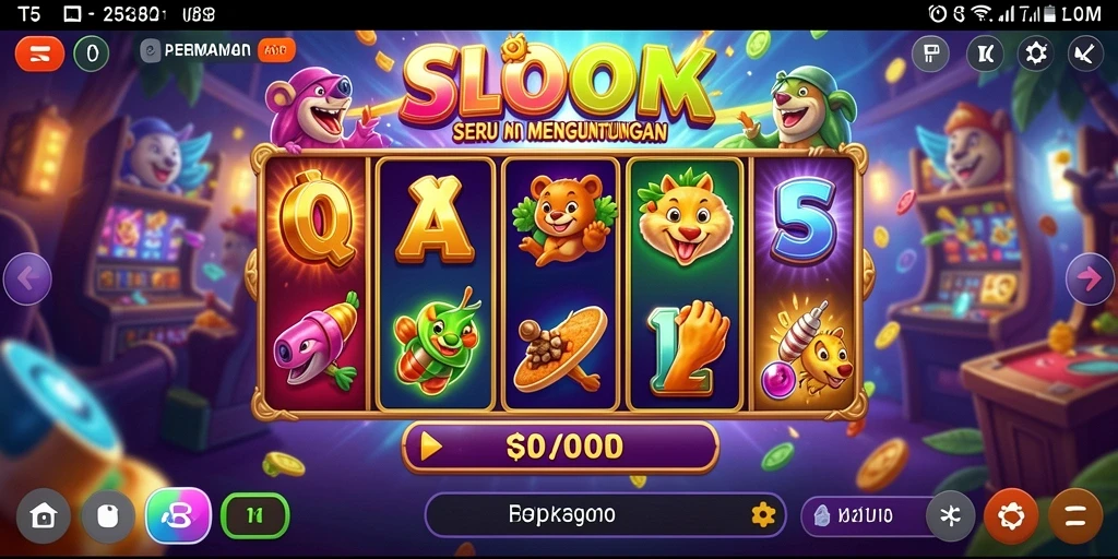 Screenshot gameplay T6 menampilkan keseruan permainan Slot yang menguntungkan.