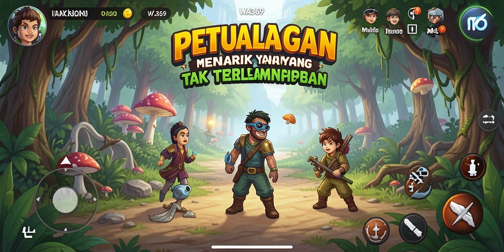 Tampilan gameplay WA369 yang penuh petualangan dan eksplorasi.