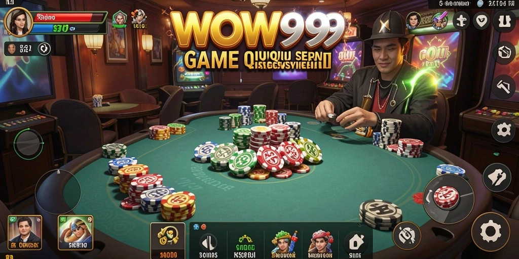 Screenshot gameplay WOW99 dengan aksi QiuQiu seru.