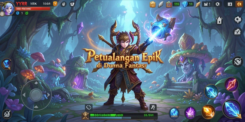 Tampilan gameplay seru dan penuh aksi di YYRR.